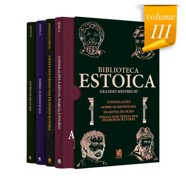 Biblioteca Estoica: Grandes Mestres Volume III - Box com 4 Livros