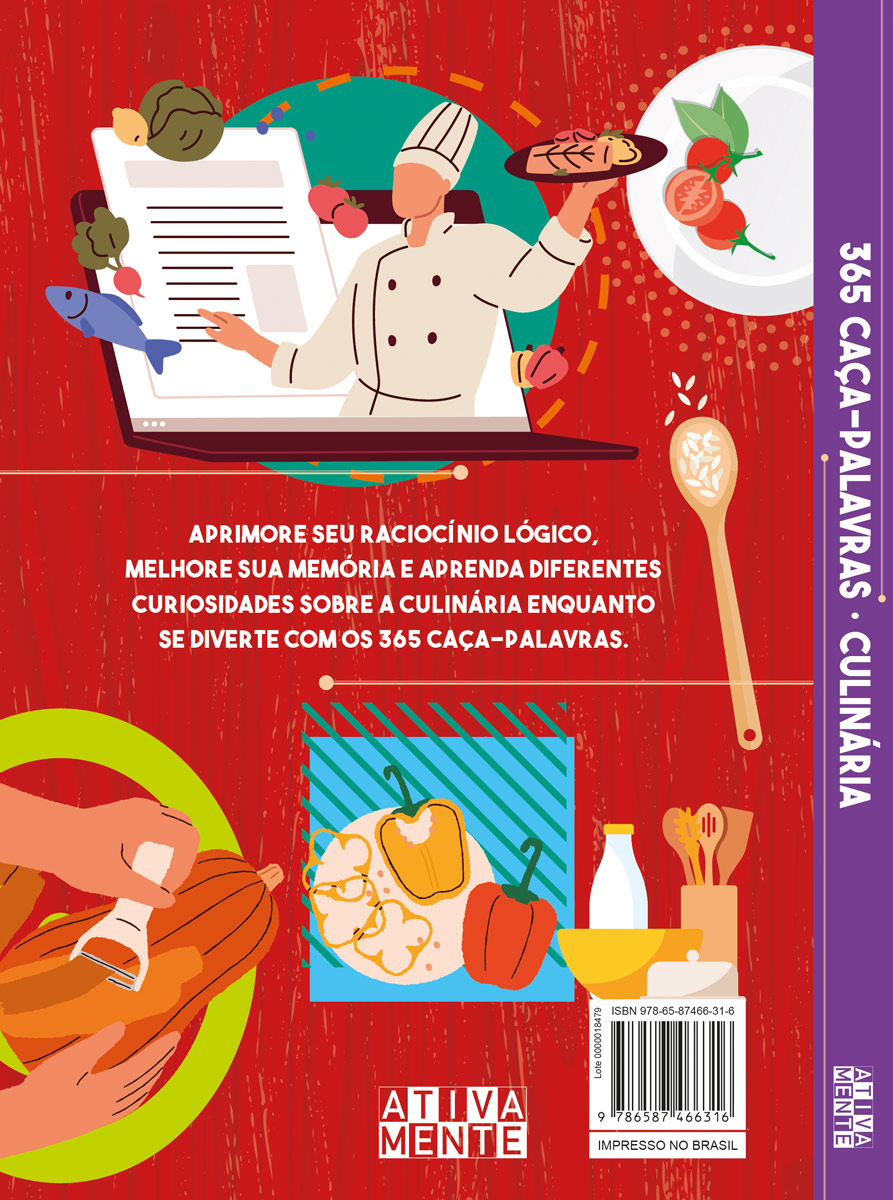365 caça-palavras - Culinária