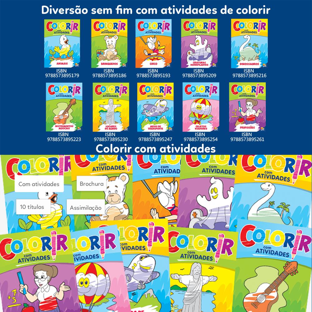 Colorir com Atividades: Brinquedos
