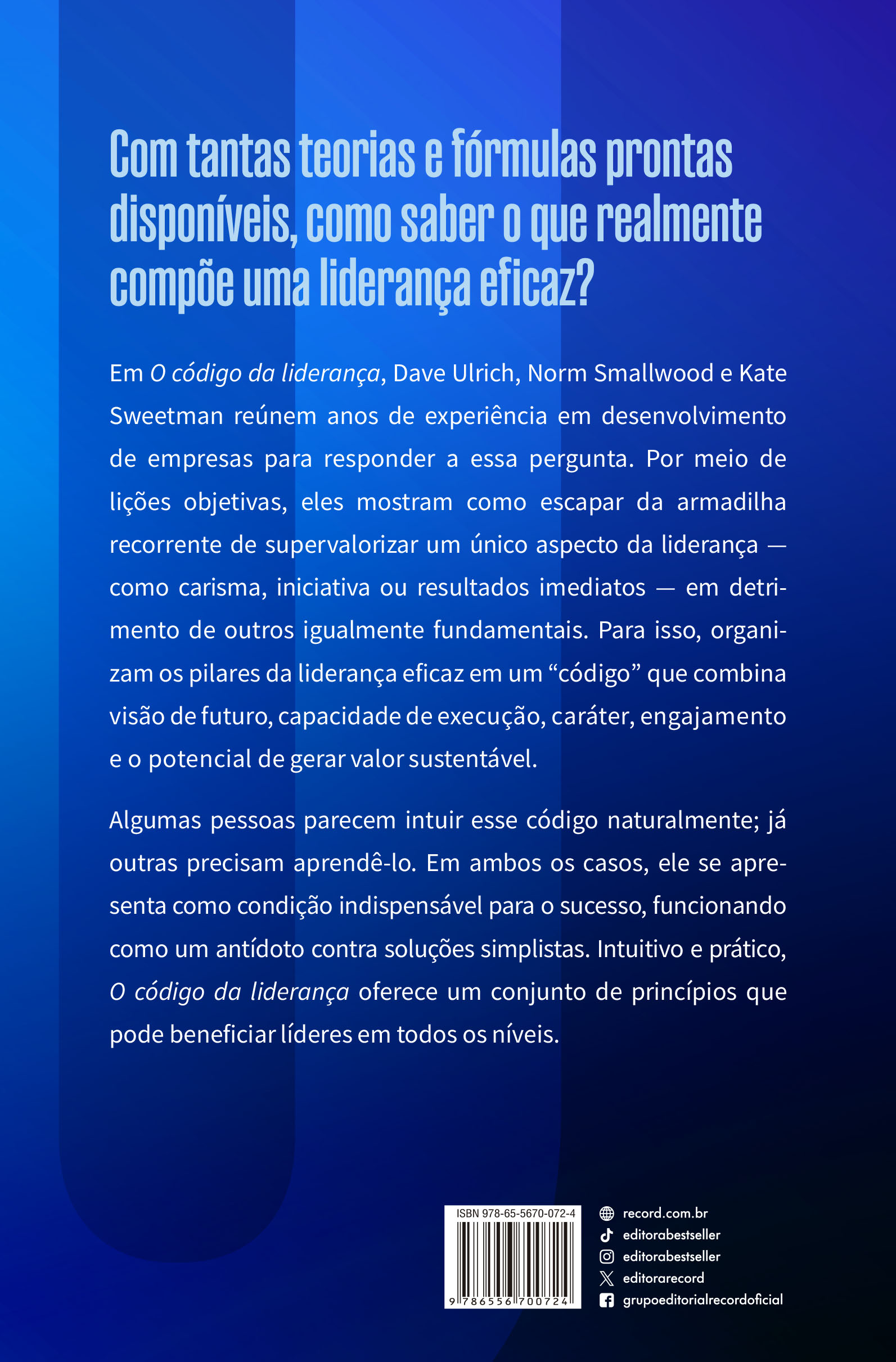 O código da liderança