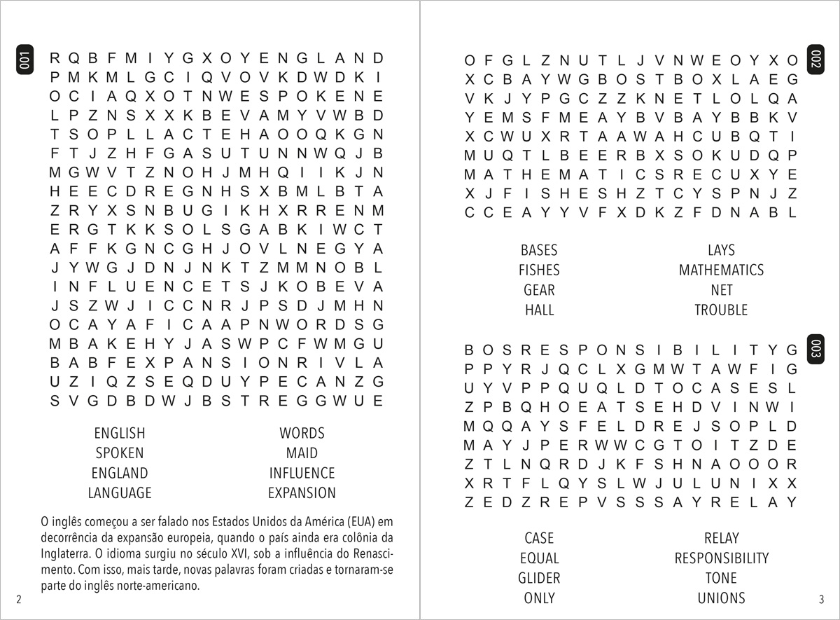365 Caça-Palavras - Curiosidades de Inglês