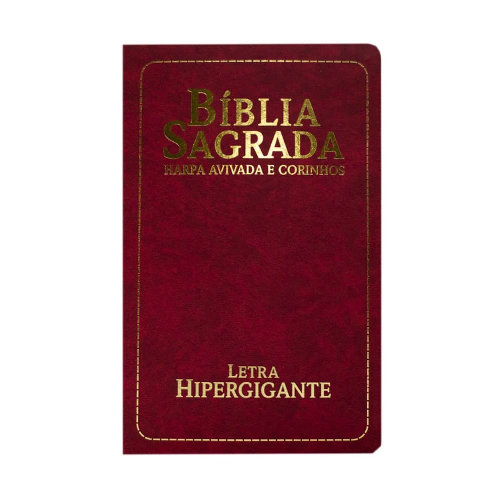 Biblia Sagrada RC Letra Hipergigante Com Harpa E C