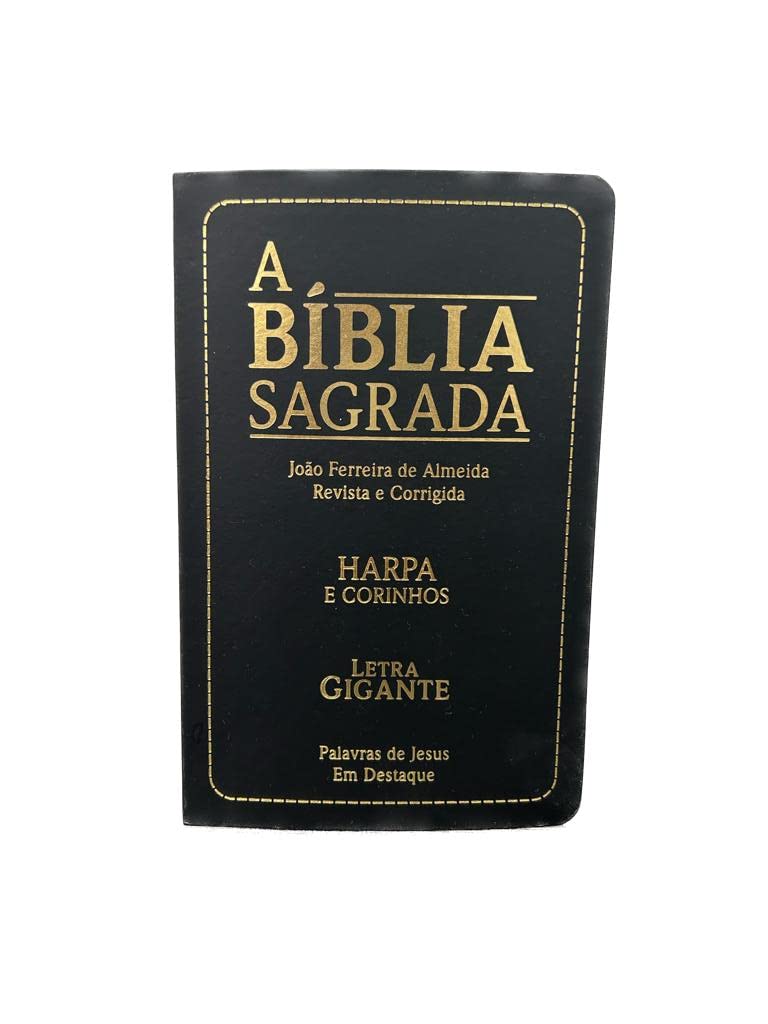 Biblia sagrada evangelica preta: com harpa e corin